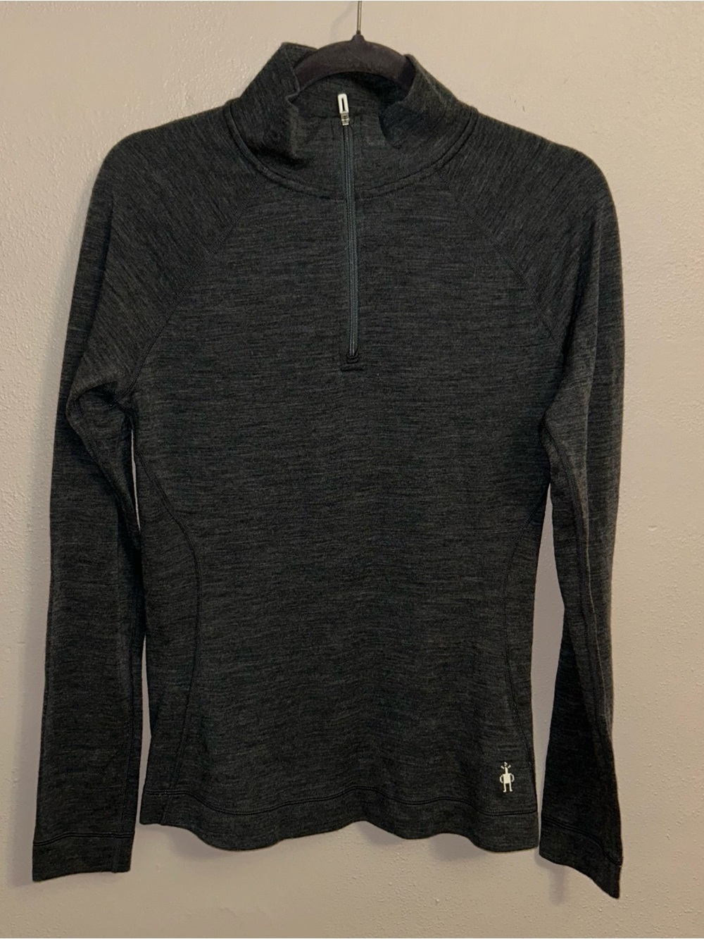 Smartwool Women's Charcoal Half-Zip Turtleneck Pullover